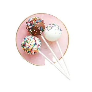 120*3.5mm 2023 prezzo di fabbrica Eco Friendly Food Grade Paper Lollipop Stick per Cake Pop Marshmallow party anniversari