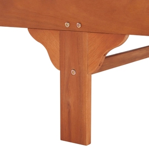 Modern Outdoor Wooden Chaise Lounge with Cushion and Wheels for Living Room &amp; Villa Garden Patio Pool Relax Eco-Friendly Chair - Product Image 6