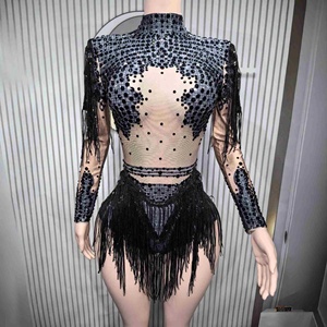 Traje <span class=keywords><strong>de</strong></span> Baile Latino con Borlas, Vestido para Transmisión en Vivo <span class=keywords><strong>de</strong></span> <span class=keywords><strong>Tik</strong></span> <span class=keywords><strong>Tok</strong></span>, Vestido para Espectáculo <span class=keywords><strong>de</strong></span> Baile, Estilo Sexy para <span class=keywords><strong>Chicas</strong></span> - Product Image 5