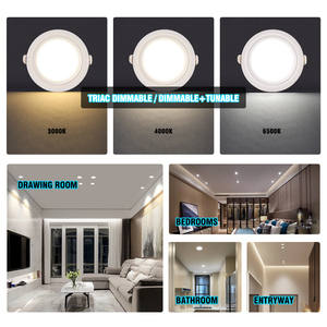 12W SMD COB Triac Regulable Smart Led Downlight CCT Ajustable Empotrable Cieling Spotlight Anti Glare Led Spot Down Light - Product Image 5