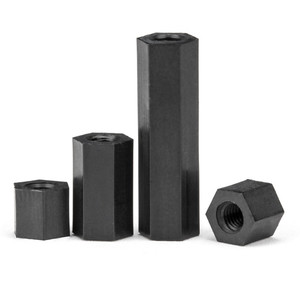 M2 M2.5 M3 M4 M5 M6 Black Nylon Hex <b>Standoff</b> Spacer Fastener Plastic Motherboard <b>Standoff</b> Manufacturer Supply - Product Image 1