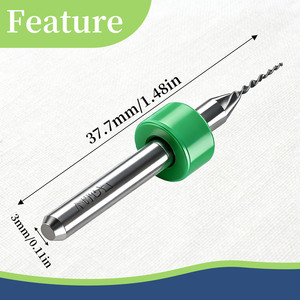 ชุดดอกสว่านเจาะรูแบบหัวจม JIETIAN <span class=keywords><strong>Chiko</strong></span> 30 ชิ้น  ทำจากทังสเตนคาร์ไบด์  พร้อมรหัสสี  ขนาด 0.1-3.0 มม.  ผิวเคลือบออกไซด์สีดำ  สำหรับงานเจาะ PCB ความแม่นยำสูง - Product Image 2