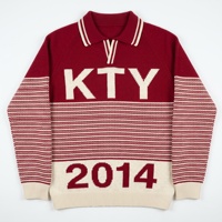 Pull en tricot pour homme personnalisé avec logo OEM & ODM, manches longues, col polo, jacquard, lettres brodées, tricoté