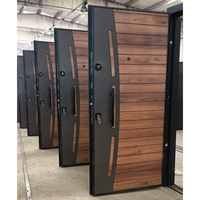 Portes d'entrée doubles personnalisées pour maison résidentielle, résistantes aux ouragans, design en arche avec grille, charnières intérieures, portes en aluminium