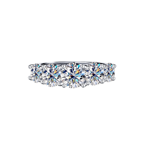 <span class=keywords><strong>Anillo</strong></span> <span class=keywords><strong>de</strong></span> Moissanita al por Mayor, 3.6CT, Exquisito y Clásico, para Boda, Compromiso o Fiesta, con 5 Piedras Engastadas en Plata <span class=keywords><strong>de</strong></span> <span class=keywords><strong>Ley</strong></span> S925, R.GEM. - Product Image 1