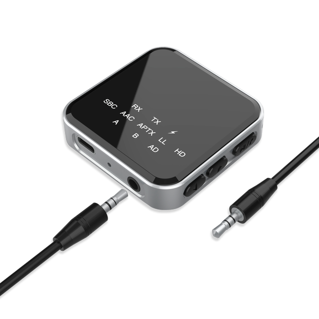 2022 Brand New Popular Airplane Bluetooth Adapter Share 2 Devices Wireless Transmitter Receiver