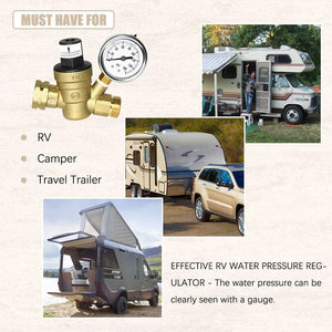 Regulador de válvula reductora de presión de latón roscado NH de 3/4 pulgadas DN20 16Bar sin plomo Tmok para Camper de agua potable - Product Image 6