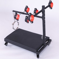Cadre de Contrainte en Métal pour Entraînement BDSM, Menottes de Contrainte pour Position Hogtied, Punition Alternative, Sensualité, Mobilier Sexuel