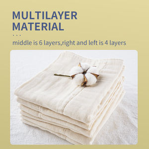 Pañales de tela predoblados, insertos de algodón natural, suave y absorbente para cubierta de bolsillo - Product Image 2