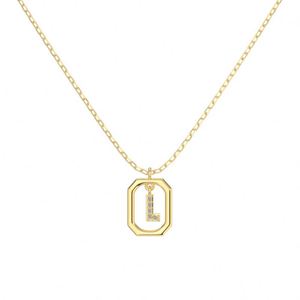 Dylam Charm Letter -L- <b>Initial</b> Alphabet Pendant <b>Necklace</b> for Women As Birthday Gifts Non Tarnish 5A Zirconia Jewelry - Product Image 6