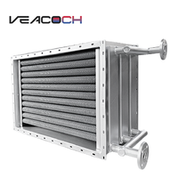 Intercambiador de Calor Aletado Resistente a la Corrosión a Altas Temperaturas para Gases de Combustión de Hornos de Fusión, Ideal para la Recuperación de Calor Residual