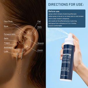 OEM Ear <strong>Piercing</strong> Aftercare <strong>Solution</strong> <strong>Piercing</strong> Spray Specialists to Cleanse Calming Tattoo Aftercare for <strong>Body</strong> and Ear <strong>Piercing</strong> - Product Image 3
