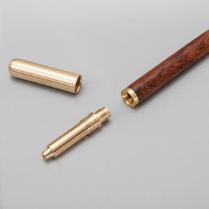 Ensemble de stylos de luxe de haute qualité, logo gravé sur mesure, stylo en bois brut - Product Image 4