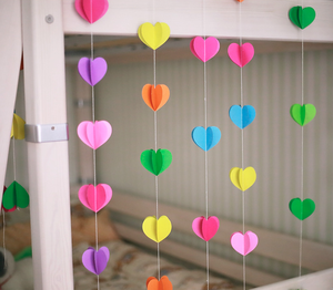 Decorazione di Cerimonia Nuziale creativo 3D Cuore di Carta Appeso Festa di Nozze Ghirlanda - Product Image 5