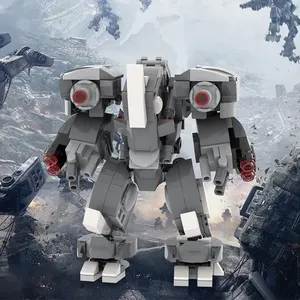 Neushoorn Mecha Robot Moc Mooxi Moc1103 Film Speelgoed Serie Diy Kids Jongen Meisjes Speelgoed Bouwstenen