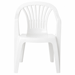 Sedia Monoblocco in Resina Lyra Bianca con Schienale Basso - Product Image 2