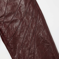 XUCHANG OEM, logo personnalisé, fabricant de haute qualité, streetwear, jeans en denim ciré effet cuir 100% coton, pour hommes