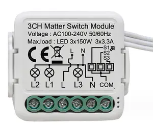 Matter Smart On/Off App Remote On/Off HomeKit Módulo de interruptor de voz de conexión directa