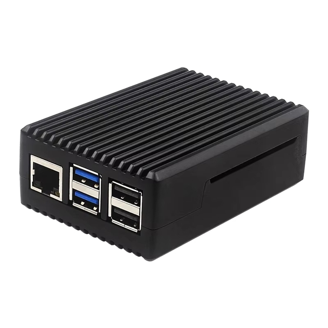 GGDX Hot Sale Raspberry Pi 5 Metal Case Fashionable Aluminum Design for Education Maker Boards