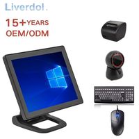 LIVERDOL NUEVO SISTEMA DE TERMINAL TODO EN UNO PLEGABLE DE 15 PULGADAS CON PANTALLA TÁCTIL, CÁSCARA DE CÁSCARADE CÁ
