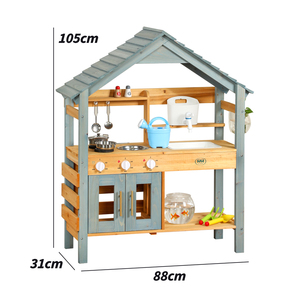 <span class=keywords><strong>Giocattolo</strong></span> Unisex per Bambini: Set Cucina da Giardino in Legno per Esterni con Design Anti-Muffa, Fornello e Rubinetto per Giochi all'Aperto - Product Image 5