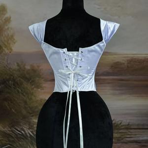 Top Corto de Satén para Mujer, Estilo Retro, Nuevo Diseño, Espalda Descubierta, Sin Tirantes, Ajustado, Transpirable, Sexy - Product Image 2