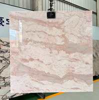 Dalle de marbre rose crème, pierre naturelle, marbre poli moderne, imperméable, écologique, durable, pour les murs intérieurs de villas, d'hôtels et d'appartements