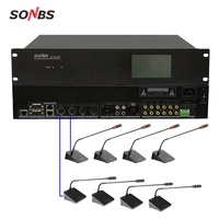 Système de microphone de conférence numérique sans fil SC-3700QB avec fonction de vote et interprétation simultanée