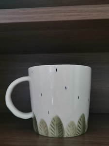 แก้วเซรามิกสโตนแวร์ลายการ์ตูนราคาส่งถูก เป็นมิตรกับสิ่งแวดล้อม ลายวันฝนตก สำหรับชาและกาแฟ - Product Image 3