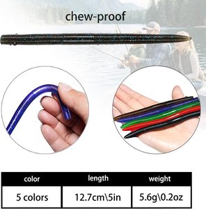 Señuelo de Pesca de Gusano de Plástico Suave de 8g y 14cm, Señuelos de Pesca Senko para la Pesca de Lubina - Product Image 4