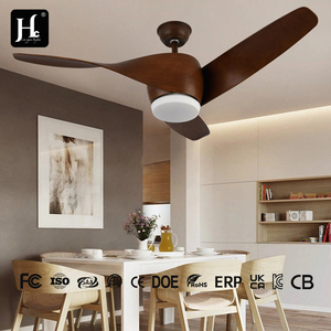 American indoor 42-inch 3-<b>leaf</b> ventilation technology DC motor household ceiling fan with <b>light</b> and remote control - Product Image 3