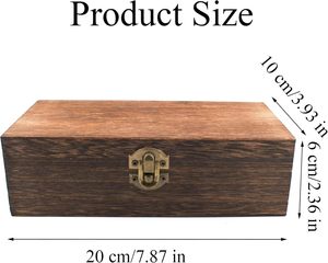 Contenedor Sólido Decorativo <span class=keywords><strong>para</strong></span> Mesa, <span class=keywords><strong>Caja</strong></span> <span class=keywords><strong>de</strong></span> Almacenamiento <span class=keywords><strong>de</strong></span> <span class=keywords><strong>Madera</strong></span> Vintage Rectangular Grande y Lisa con Tapa <span class=keywords><strong>para</strong></span> Organizar <span class=keywords><strong>Juguetes</strong></span> y Espacio - Product Image 2