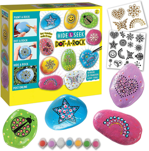 Juguete Creativo para Niños, Juego de Escondite y Busca, Juguete de Dibujo con Puntos, Kits de Pintura Artística sobre Roca, Juguete Educativo para Niños - Product Image 1