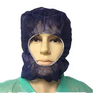 Spunbond Polypropylene robber cap disposable hood bouffant beard cover full-face coverage PP balaclava without face mask