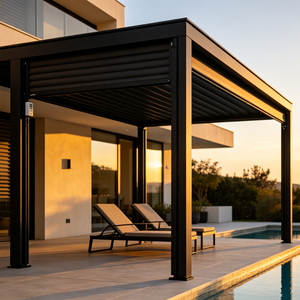 Profils d'extrusion d'aluminium brut pour la fabrication de <span class=keywords><strong>pergola</strong></span> à persiennes, pavillon extérieur - Product Image 1