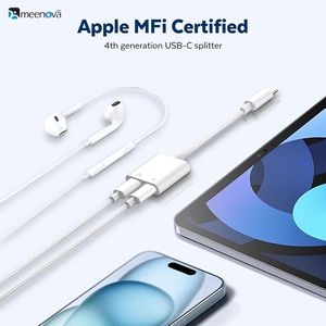 USB <b>C</b> Splitter 1in2 Out, Dual USB <b>C</b> Headphone and 60W Charger Adapter, Type <b>C</b> Audio Adapter with Fast Charging Dongle Compatible - Product Image 5