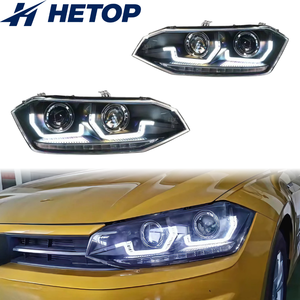 Faro Anteriore HETOP <span class=keywords><strong>Polo</strong></span> Plus 2019-2023 con Lente LED, Accessori Auto, Plug and Play, DRL per <span class=keywords><strong>Volkswagen</strong></span> - Product Image 1