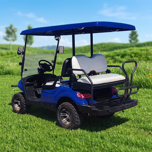 Voiturette de golf électrique 2026 avec batterie au lithium, climatisation, 4 roues, 4 places, zéro émission, châssis en acier, garantie 12 mois, nouveau design - Product Image 1