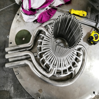 Gıda İşleme Ekipmanları için Özel Yeni Enerji Evaporatörü Paslanmaz Çelik Sac Metal Fabrikasyon Gövde Parçaları
