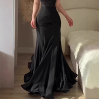 Nouvelle Robe Longue Chic Française à Pois Col Montant en Polyester 2026 – Élégante pour le Bureau et les Fêtes, Coupe Ajustée Cintrée à la Taille