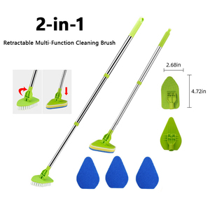 Kit d'outils de nettoyage d'aquarium en acier inoxydable, comprenant une épuisette, un râteau à gravier, un grattoir à algues, une fourche, une <span class=keywords><strong>brosse</strong></span> éponge flexible - Product Image 1