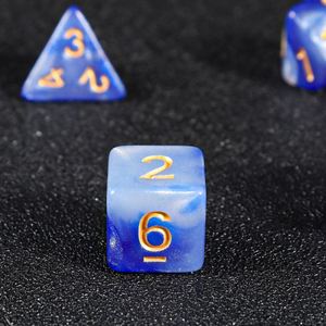 Juego de Dados Poliédricos Acrílicos de 4, 6, 8, 10, 12 y 20 Caras en Oferta para Juegos de Rol de Mesa, DND y Accesorios para Juegos de Mesa - Product Image 4