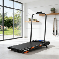 Tapis de course de bureau électrique portable et pliable, silencieux, avec écran LED, pour entraînement à domicile et au bureau, inclinaison manuelle, vitesse 1-8 km/h, UE/US - Meilleure vente