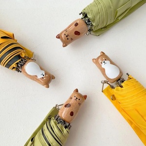 Durable Wholesale Special cat Shape Handle Cute Type Children Fold <b>Umbrella</b> Easily Portable <b>Umbrellas</b> - Product Image 3