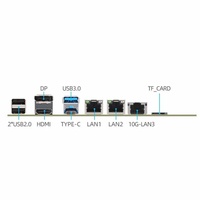 Placa Base Topton Firewall ITX N150 I3 N305 2*i226-V 2.5G 6*SATA3.0 2*NVMe DDR5 4800MHz Servidor Doméstico 1*10G NAS de 6 Bahías