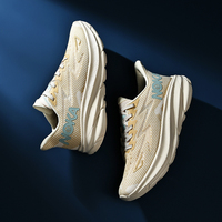 Chaussures décontractées pour hommes de haute qualité, respirantes, légères, avec empeigne en mesh, antidérapantes, pour le sport et la course à pied, printemps-été, noir et blanc