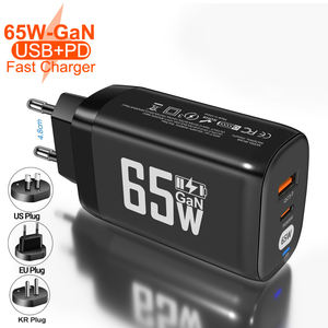 <span class=keywords><strong>Cargador</strong></span> GaN de <span class=keywords><strong>65W</strong></span>, <span class=keywords><strong>Cargador</strong></span> Rápido USB Tipo C, <span class=keywords><strong>Cargador</strong></span> Rápido QC3.0, Adaptador de Pared, Cable Tipo C PD de 10A para iPhone, Xiaomi, Samsung, <span class=keywords><strong>Oneplus</strong></span> - Product Image 1