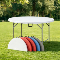 Table de pique-nique en plastique pliable Camping pêche plage léger Portable mobilier de loisirs en plein air