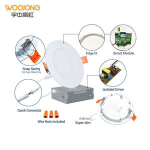 우종 <span class=keywords><strong>4</strong></span> 인치 <span class=keywords><strong>LED</strong></span> 통 포트라이트 정션 박스 화이트 알루미늄 WiFi 매입형 천장 조명 패널 빌라 선택 가능 3CCT - Product Image 5