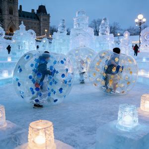 Ballon pare-chocs gonflable renforcé en PVC épais, idéal pour les activités hivernales sur <span class=keywords><strong>la</strong></span> neige et les parcs <span class=keywords><strong>de</strong></span> jeux – Vente chaude - Product Image 2